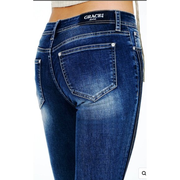 NEW Grace in L.A. Dark bootcut Denim 30” inseam - Picture 4 of 4